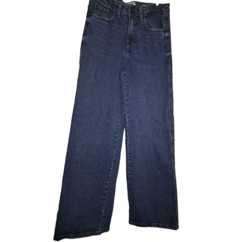 Kensie Jeans The Carla Girls High Rise Wide-Leg Blue Denim Jeans Size 4/27